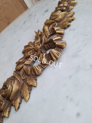 画像7: アンティークローズとリボンの装飾パーツ