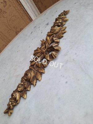 画像9: アンティークローズとリボンの装飾パーツ