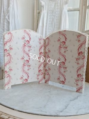 画像2: フレンチ花柄カルトナージュ衝立