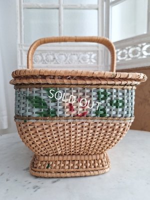 画像6: アンティークフランスローズバスケット　