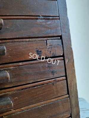 画像8: アンティークイニシャルテープキャビネット