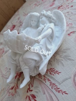 画像10: アンティークダブルエンジェル聖水盤