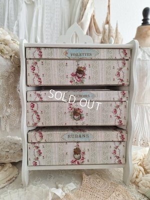 画像31: フレンチファブリックカルトナージュドロワー