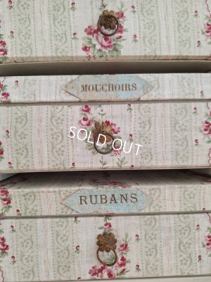 画像18: フレンチファブリックカルトナージュドロワー