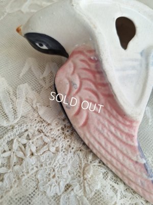 画像18: アンティーク陶器ツバメ2羽セット