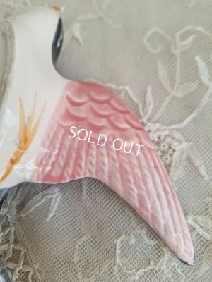 画像20: アンティーク陶器ツバメ2羽セット