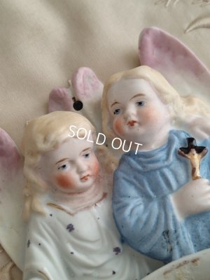 画像2: アンティークダブルエンジェル聖水盤　