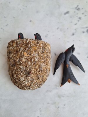 画像2: 木製ツバメの巣セット