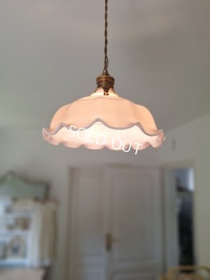 画像4: アンティークピンクオパリンガラスシェード