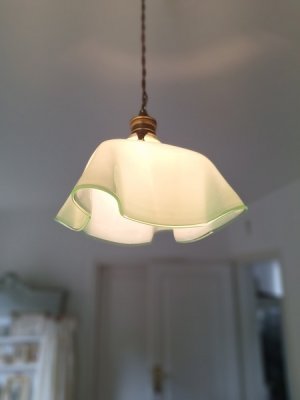 画像2: アンティークオパリンガラスシェード