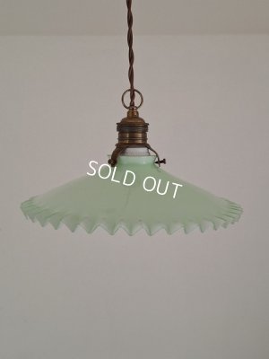 画像2: アンティークオパリンガラスシェード