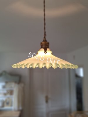 画像3: アンティークオパリンガラスシェード