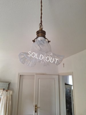 画像3: アンティークオパールガラスランプシェード