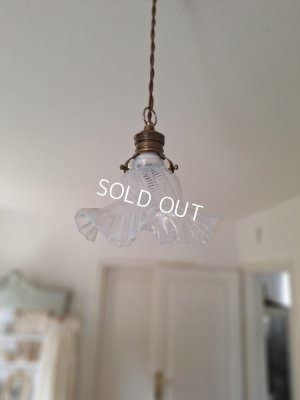 画像2: アンティークオパールガラスランプシェード