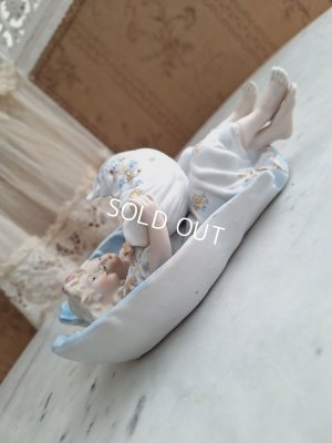 画像14: アンティークビスクダブルエンジェル聖水盤