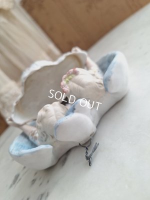 画像15: アンティークビスクダブルエンジェル聖水盤