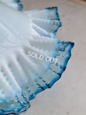 画像7: ブルーリムガラスランプシェード　