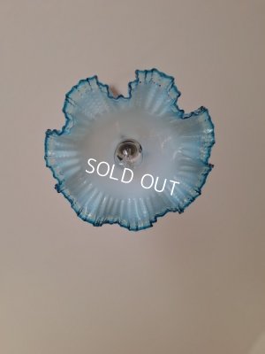 画像3: ブルーリムガラスランプシェード　