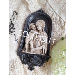 画像: アンティーク石膏聖母子オーナメント