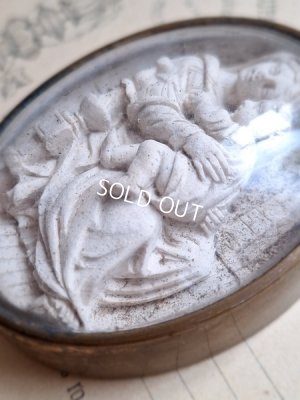 画像3: アンティーク聖母子小さなメダイヨン