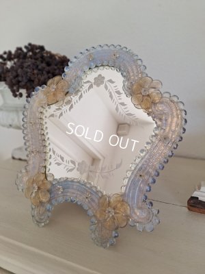 画像2: オパールセントムラノガラスミラー