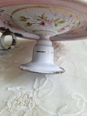 画像5: ホーロー手描きローズ柄キャンドルスティック