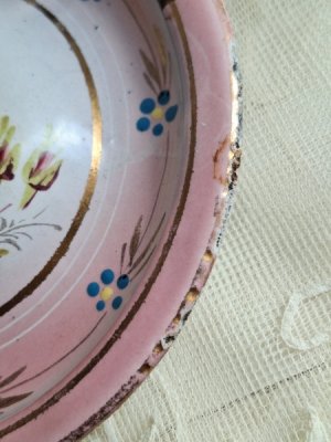 画像4: ホーロー手描きローズ柄キャンドルスティック