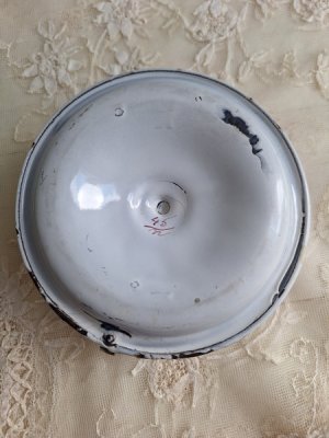 画像13: ホーロー手描きローズ柄キャンドルスティック