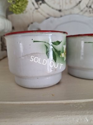 画像6: ホーロー花柄サボンラック