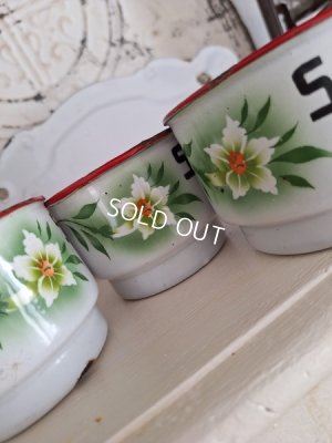 画像2: ホーロー花柄サボンラック