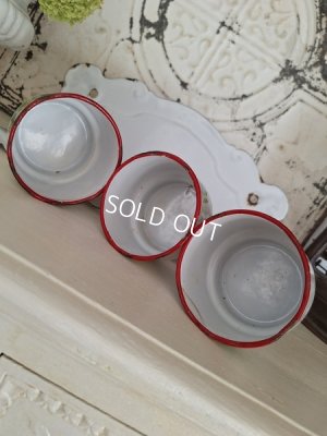 画像5: ホーロー花柄サボンラック