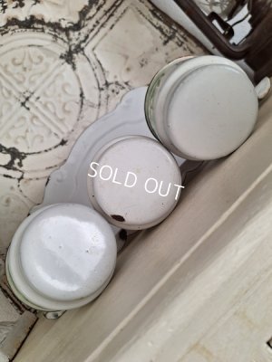 画像9: ホーロー花柄サボンラック