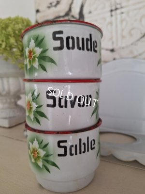 画像18: ホーロー花柄サボンラック