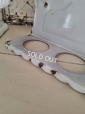 画像14: ホーロー花柄サボンラック