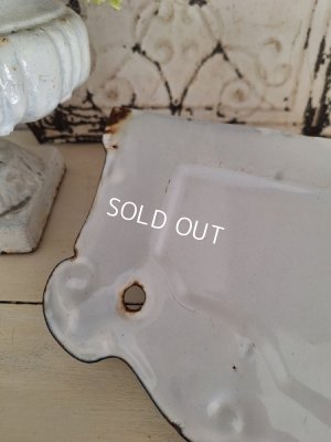 画像13: ホーロー花柄サボンラック