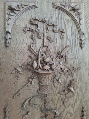 画像5: 花かごレリーフウッドパネル