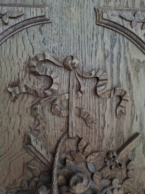 画像6: 花かごレリーフウッドパネル