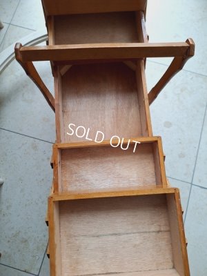 画像16: アンティーク猫脚ソーイングボックス