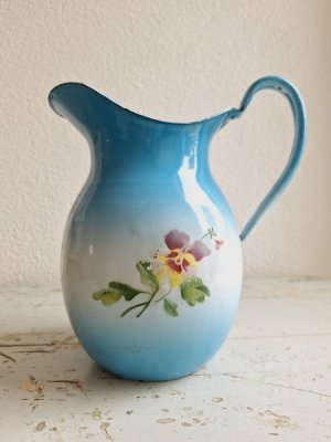 画像3: パンジー柄ホーローピッチャー