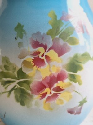 画像2: パンジー柄ホーローピッチャー