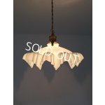 画像: アンティークオパリンガラスシェード