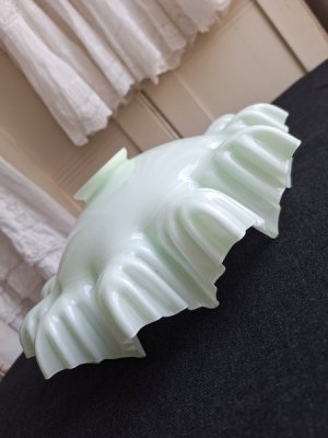 画像12: アンティークオパリンガラスシェード