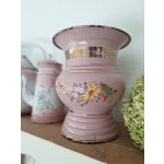 画像: ホーロー花柄フラワーベース