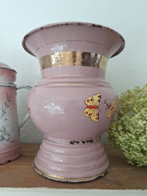 画像13: ホーロー花柄フラワーベース