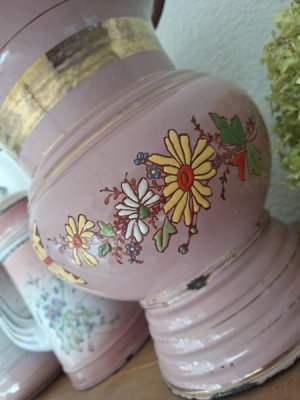 画像2: ホーロー花柄フラワーベース