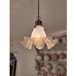 画像: オパールセントガラスランプシェード　