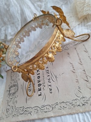 画像15: アンティークマリエガラス製台座