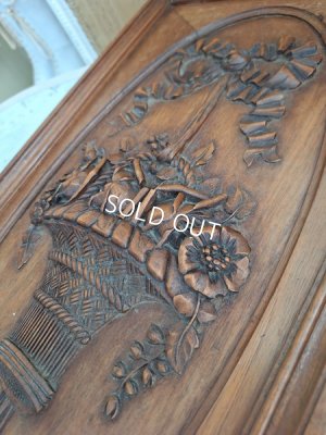 画像8: ウッド花かごレリーフパネル