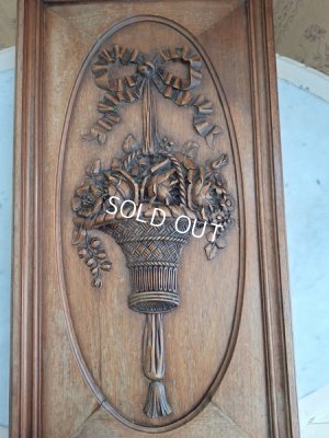 画像21: ウッド花かごレリーフパネル