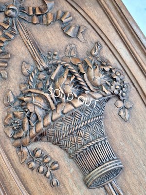 画像23: ウッド花かごレリーフパネル